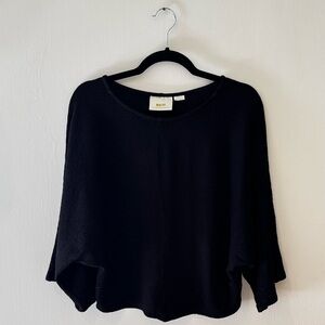 Maeve by Anthropologie scoop neck flow-y black top. Size XSmall